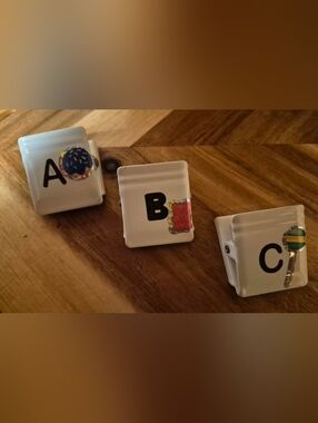 Food Delivery Order Seperator/Divider Organized Set Of 3 Clips